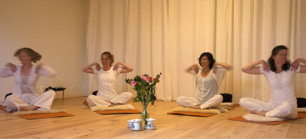 groep deelnemers yoga